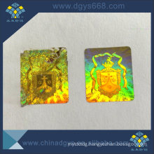 Custom 3D Hologram Sticker One Time Use Silvery Holographic Label